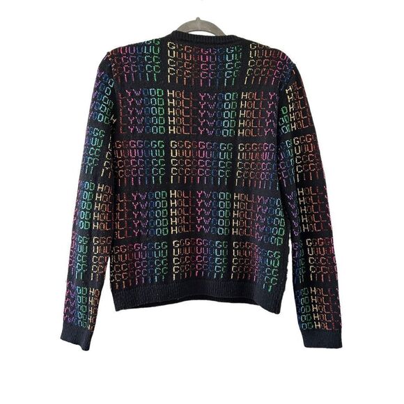 Gucci Rainbow “Gucci Hollywood” Sweater Womens Multicolor Size Small - Picture 6 of 10